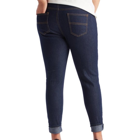 Women's Missy Blue Stretch Denim Skinny Jeans 2JP033R-3 - Picture 1 of 4